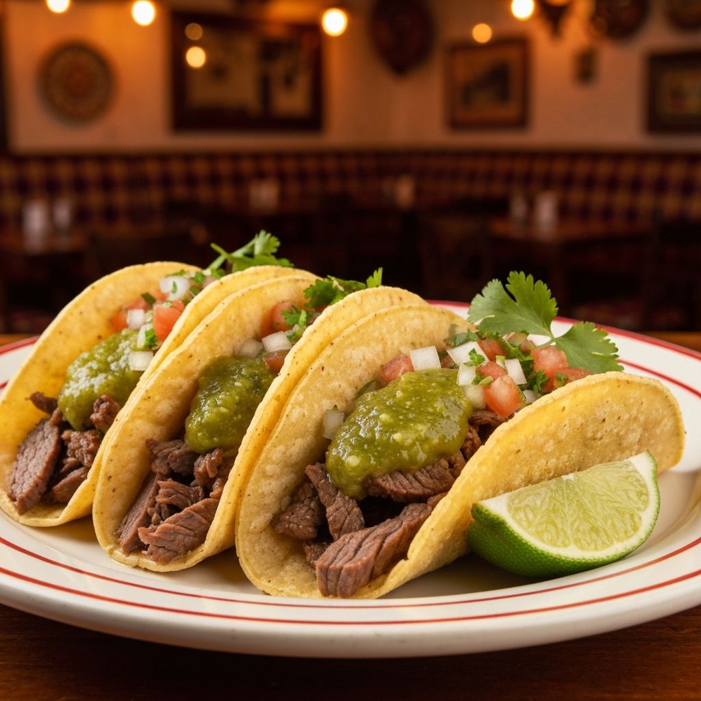 Tacos de bistec al vapor